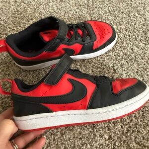 Nike Youth Black and Red Shoes